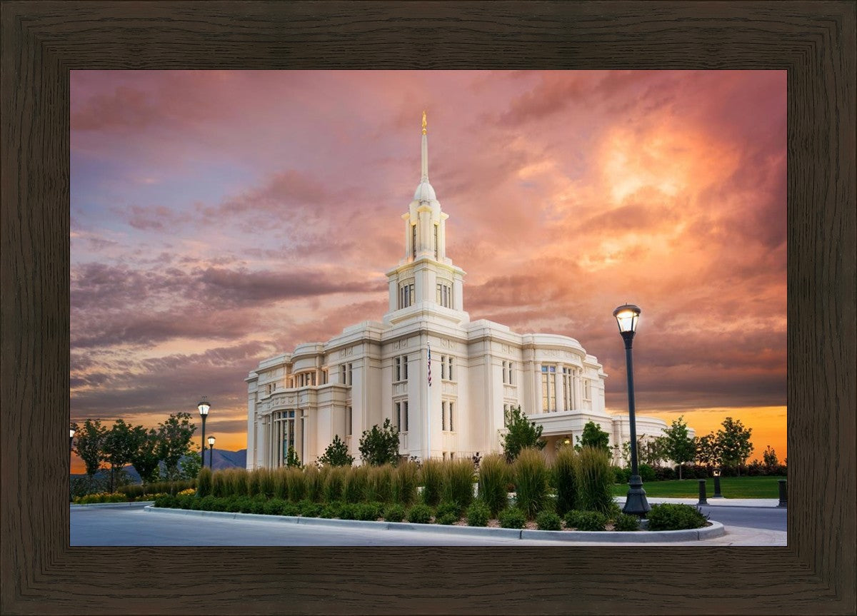 Payson Temple Peaceful Sunrise