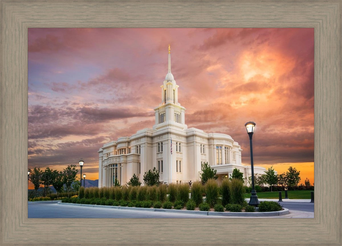 Payson Temple Peaceful Sunrise