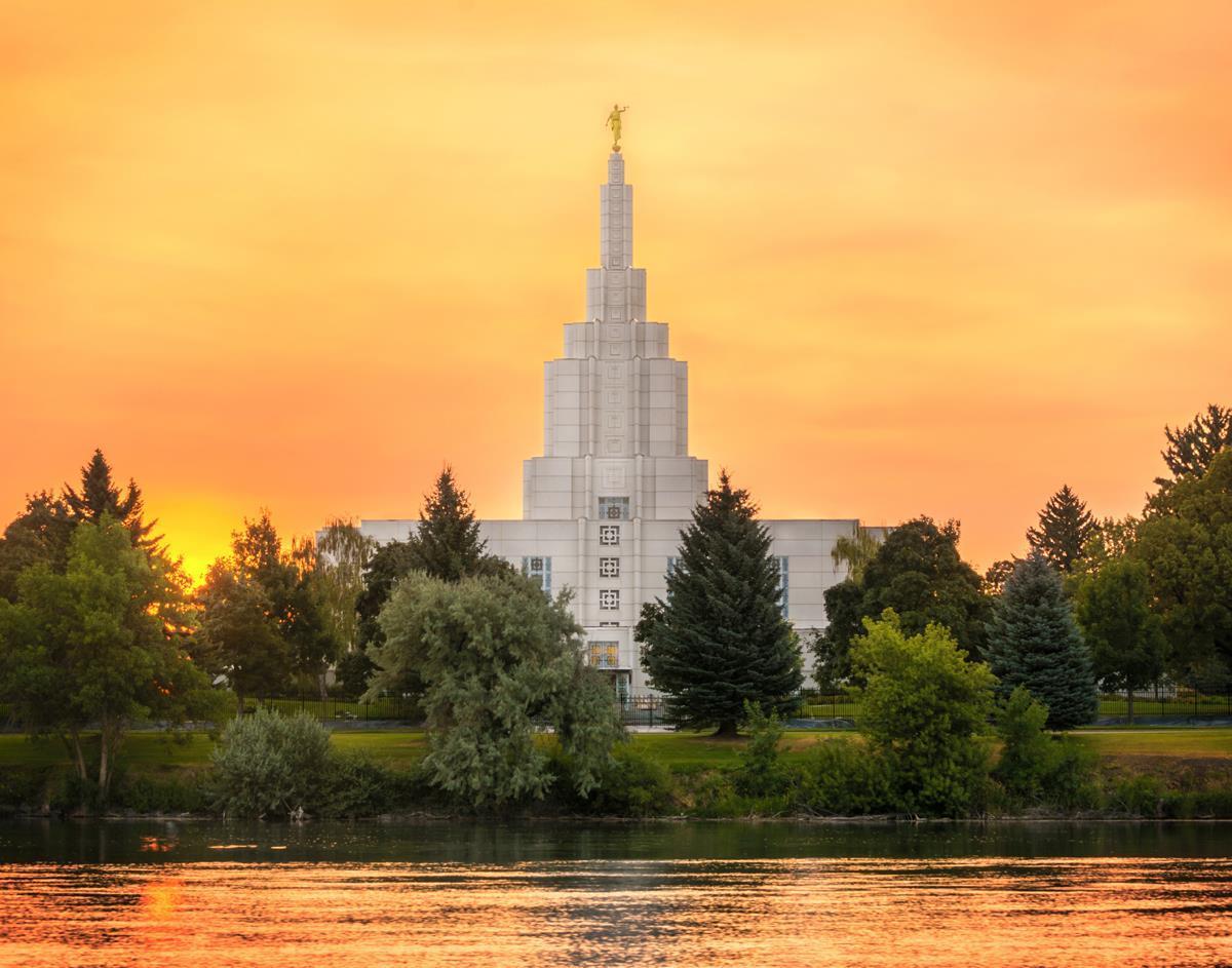 Idaho Falls Temple - Across the River