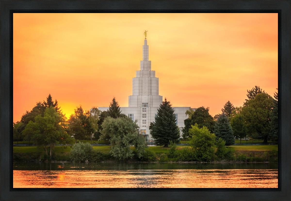 Idaho Falls Temple - Across the River