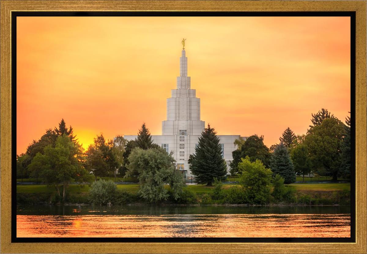 Idaho Falls Temple - Across the River