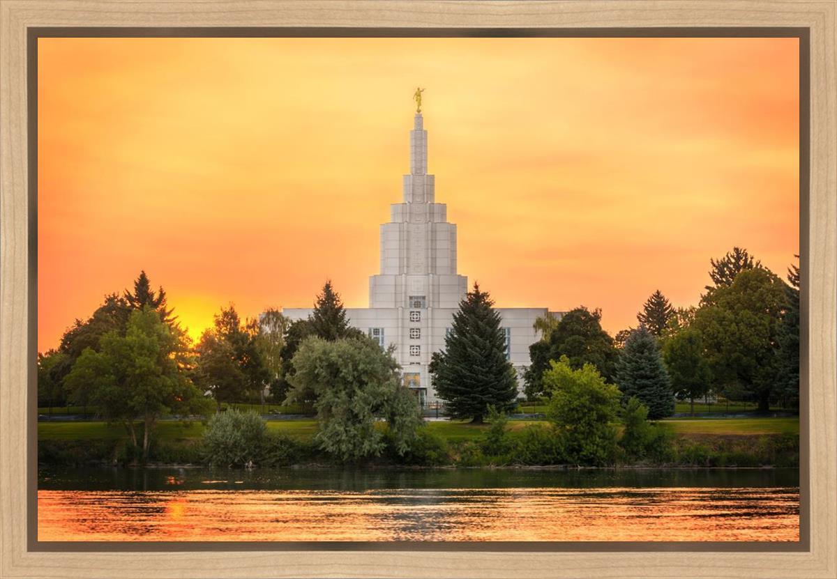 Idaho Falls Temple - Across the River