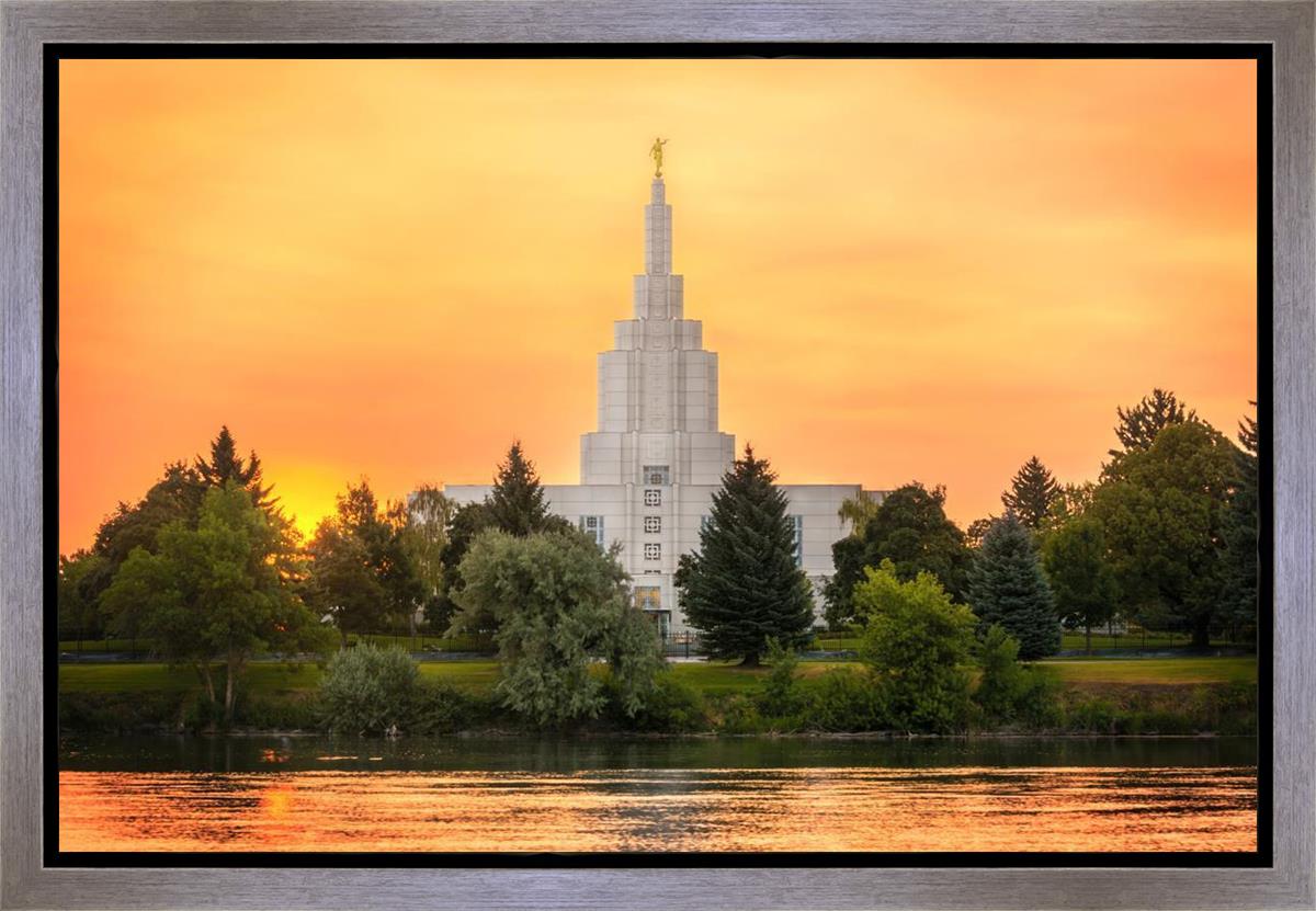 Idaho Falls Temple - Across the River