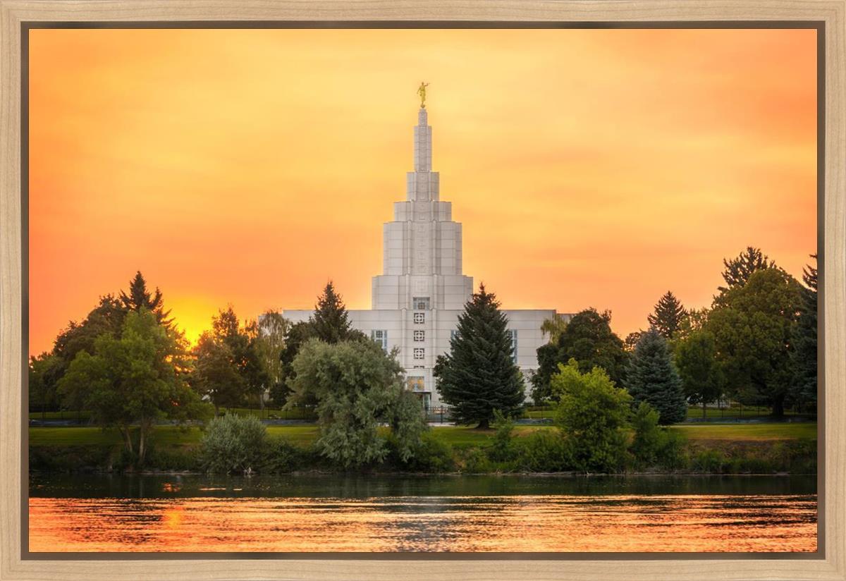 Idaho Falls Temple - Across the River