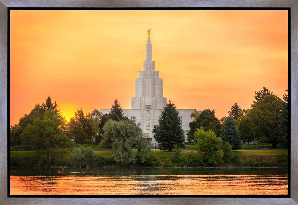 Idaho Falls Temple - Across the River