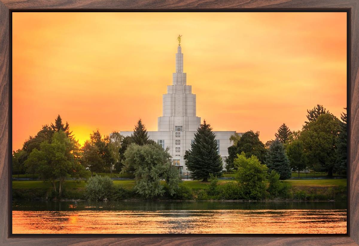 Idaho Falls Temple - Across the River