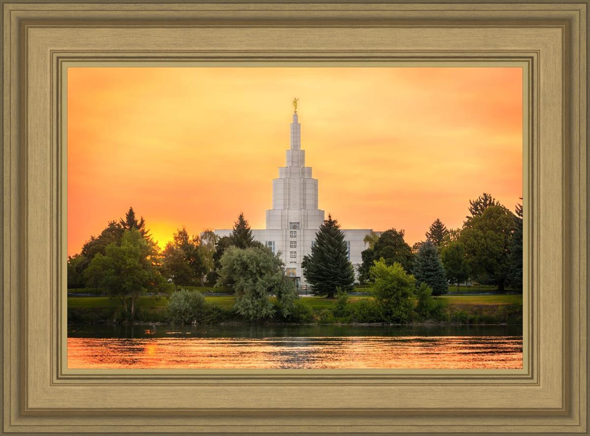 Idaho Falls Temple - Across the River