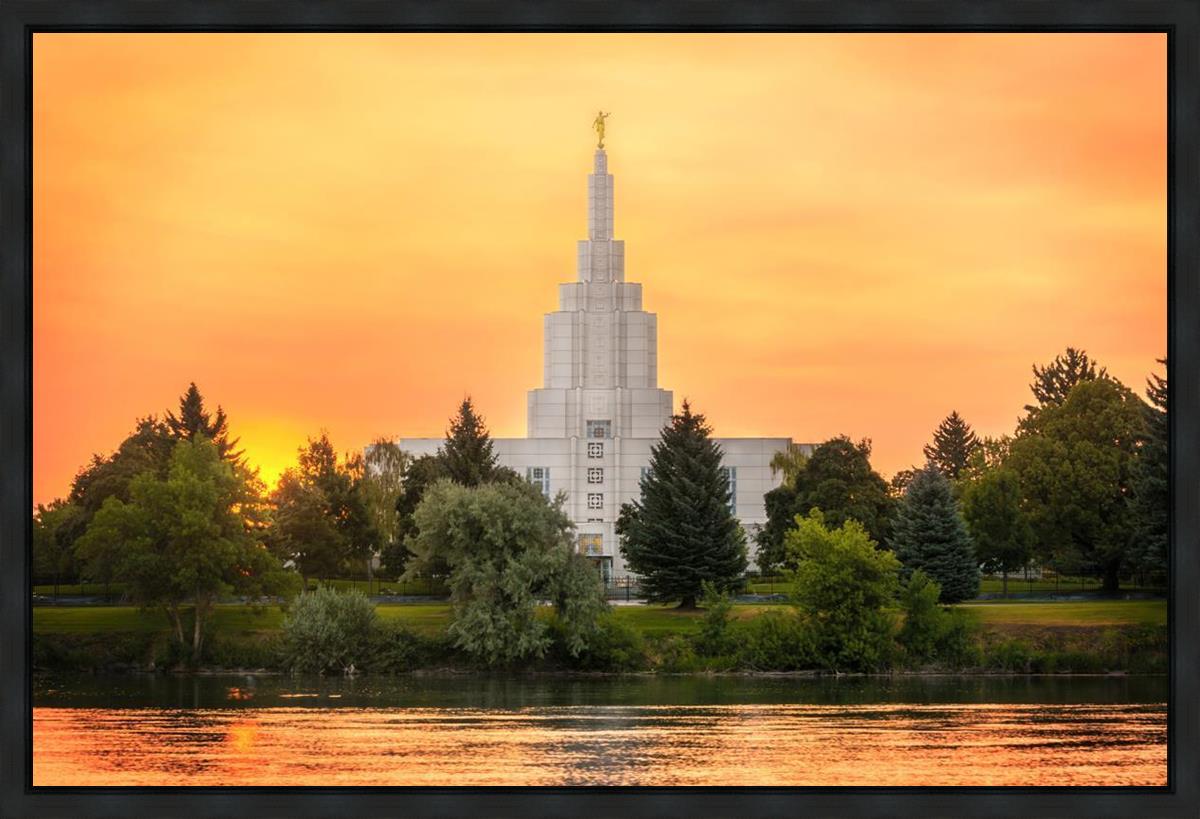 Idaho Falls Temple - Across the River