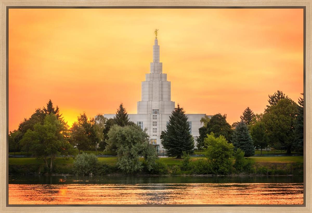 Idaho Falls Temple - Across the River