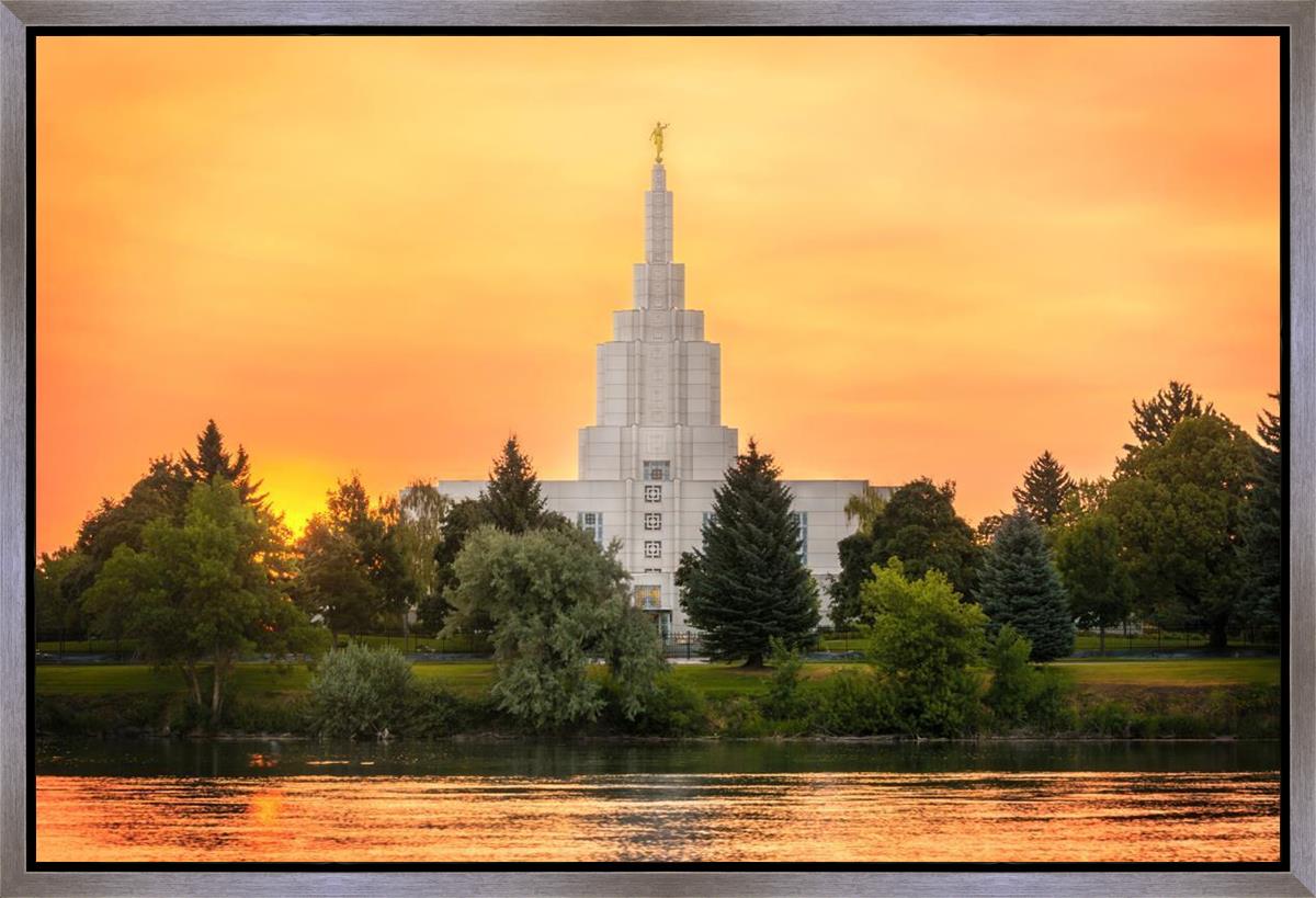Idaho Falls Temple - Across the River