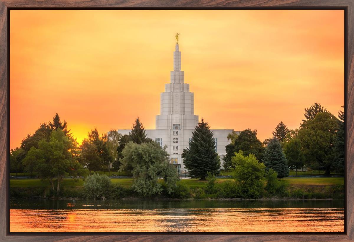 Idaho Falls Temple - Across the River