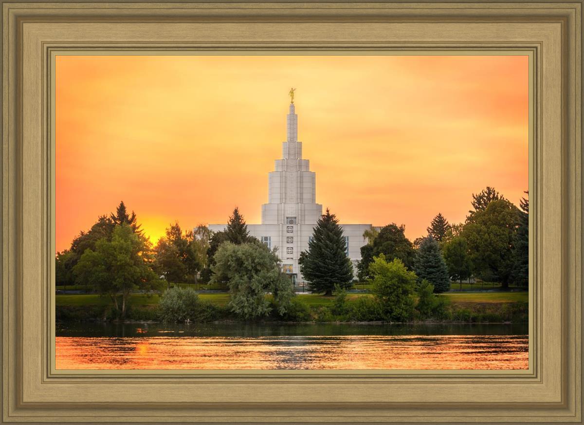 Idaho Falls Temple - Across the River