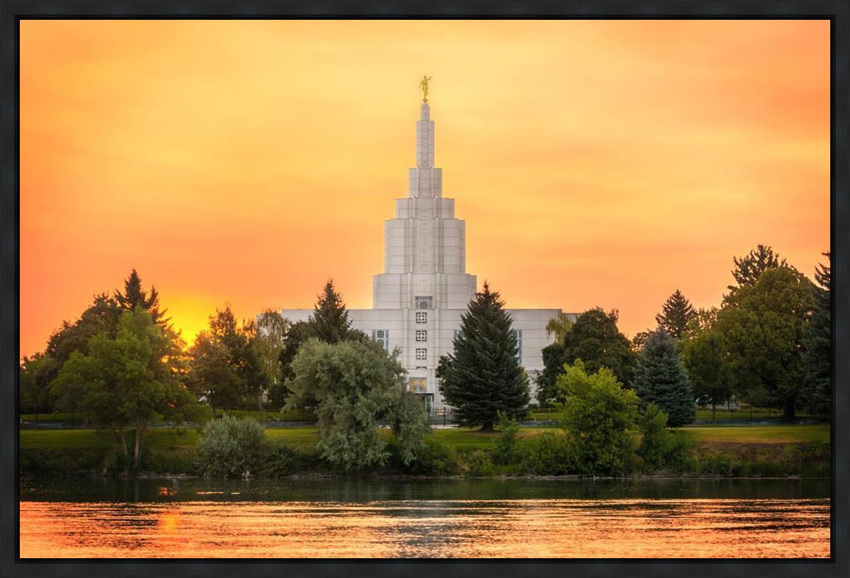 Idaho Falls Temple - Across the River