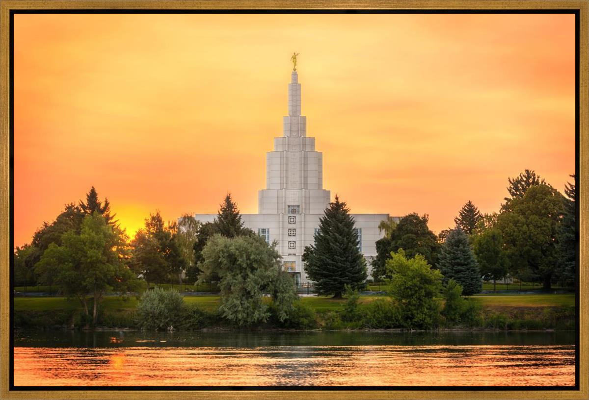 Idaho Falls Temple - Across the River