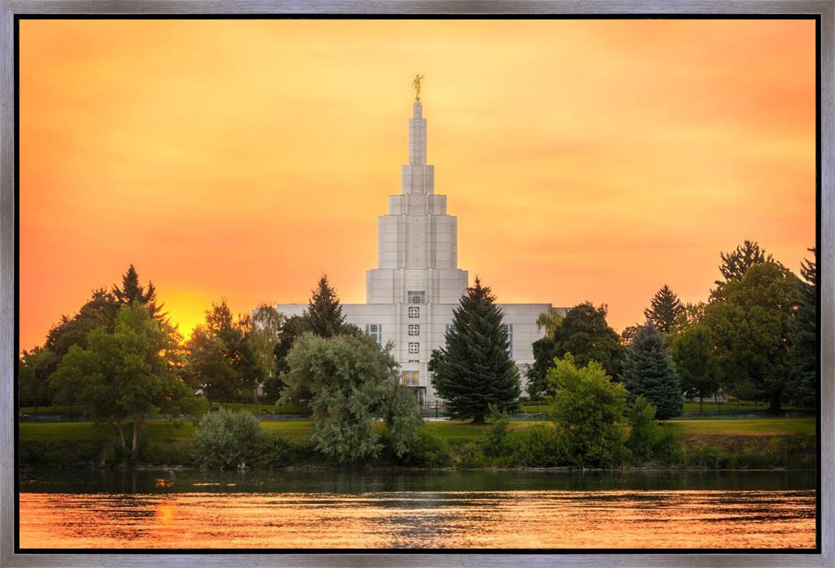 Idaho Falls Temple - Across the River