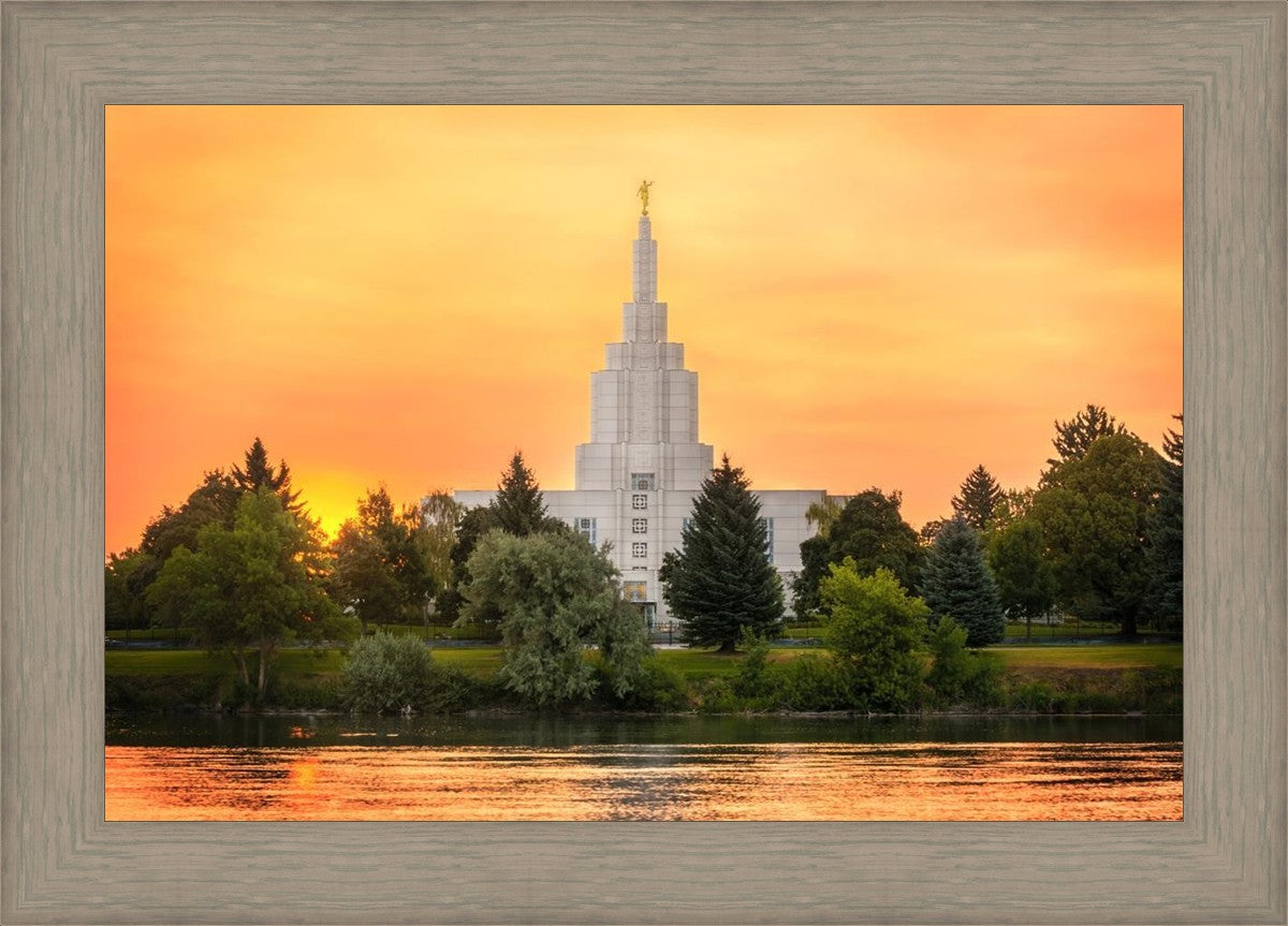 Idaho Falls Temple - Across the River