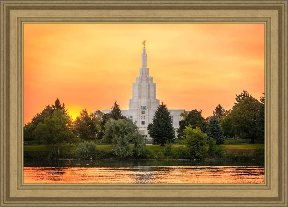 Idaho Falls Temple - Across the River