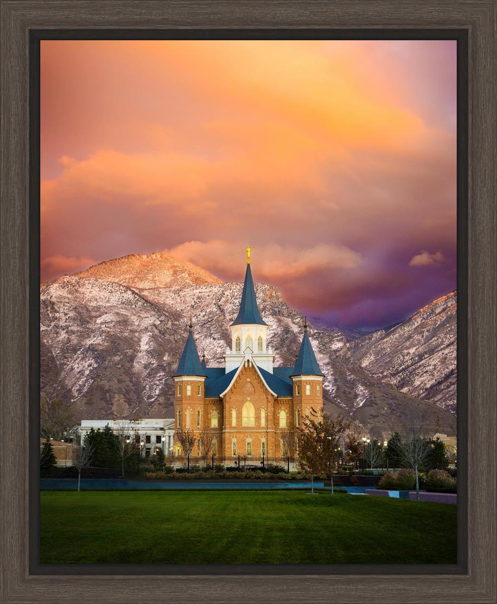 Provo City Center Temple - Colored Sky