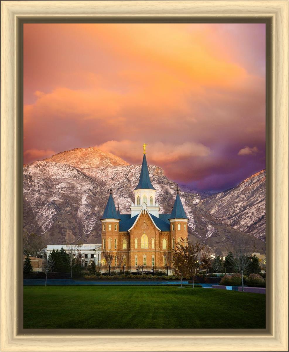 Provo City Center Temple - Colored Sky