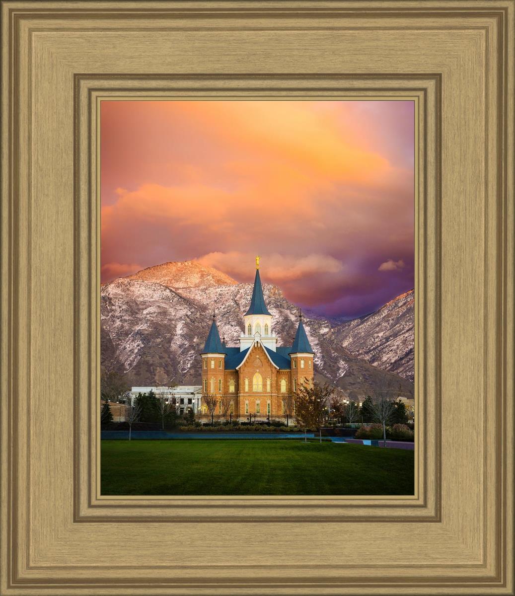 Provo City Center Temple - Colored Sky