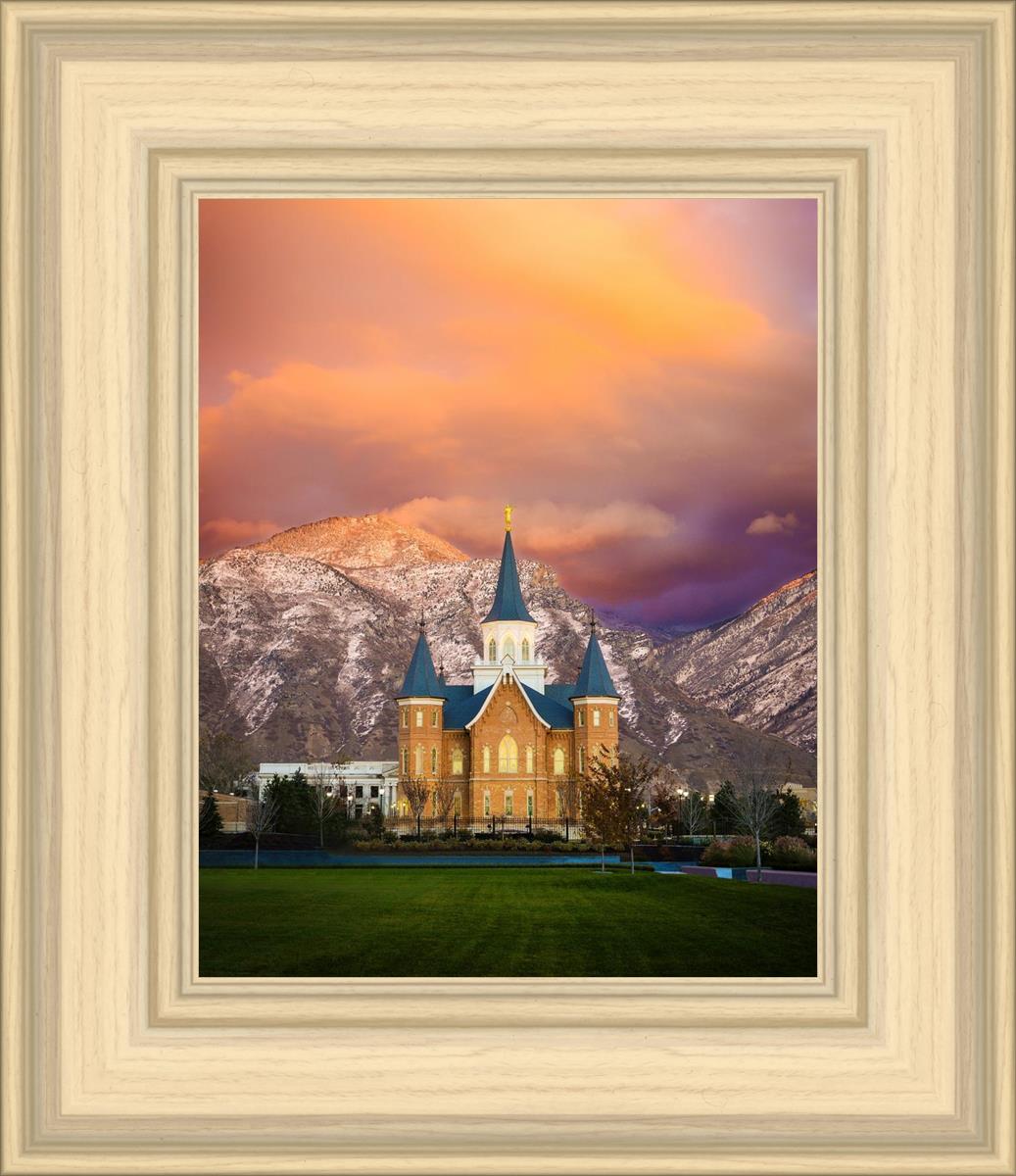 Provo City Center Temple - Colored Sky