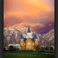 Provo City Center Temple - Colored Sky