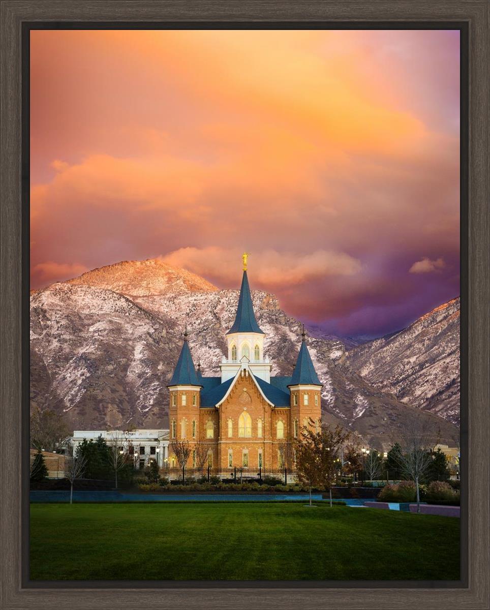 Provo City Center Temple - Colored Sky