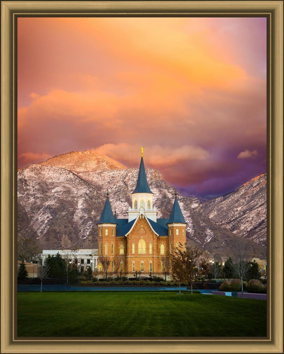 Provo City Center Temple - Colored Sky