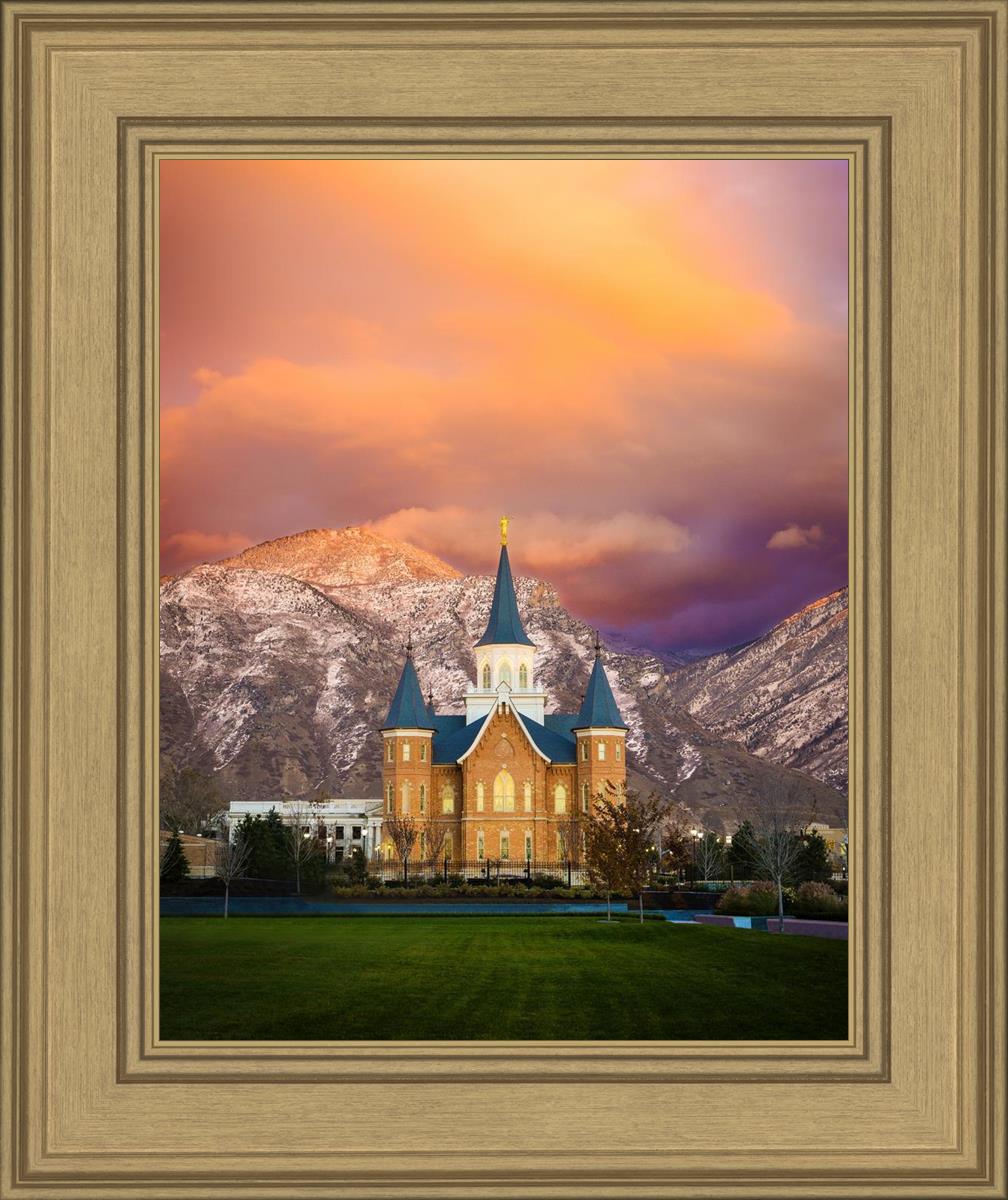 Provo City Center Temple - Colored Sky
