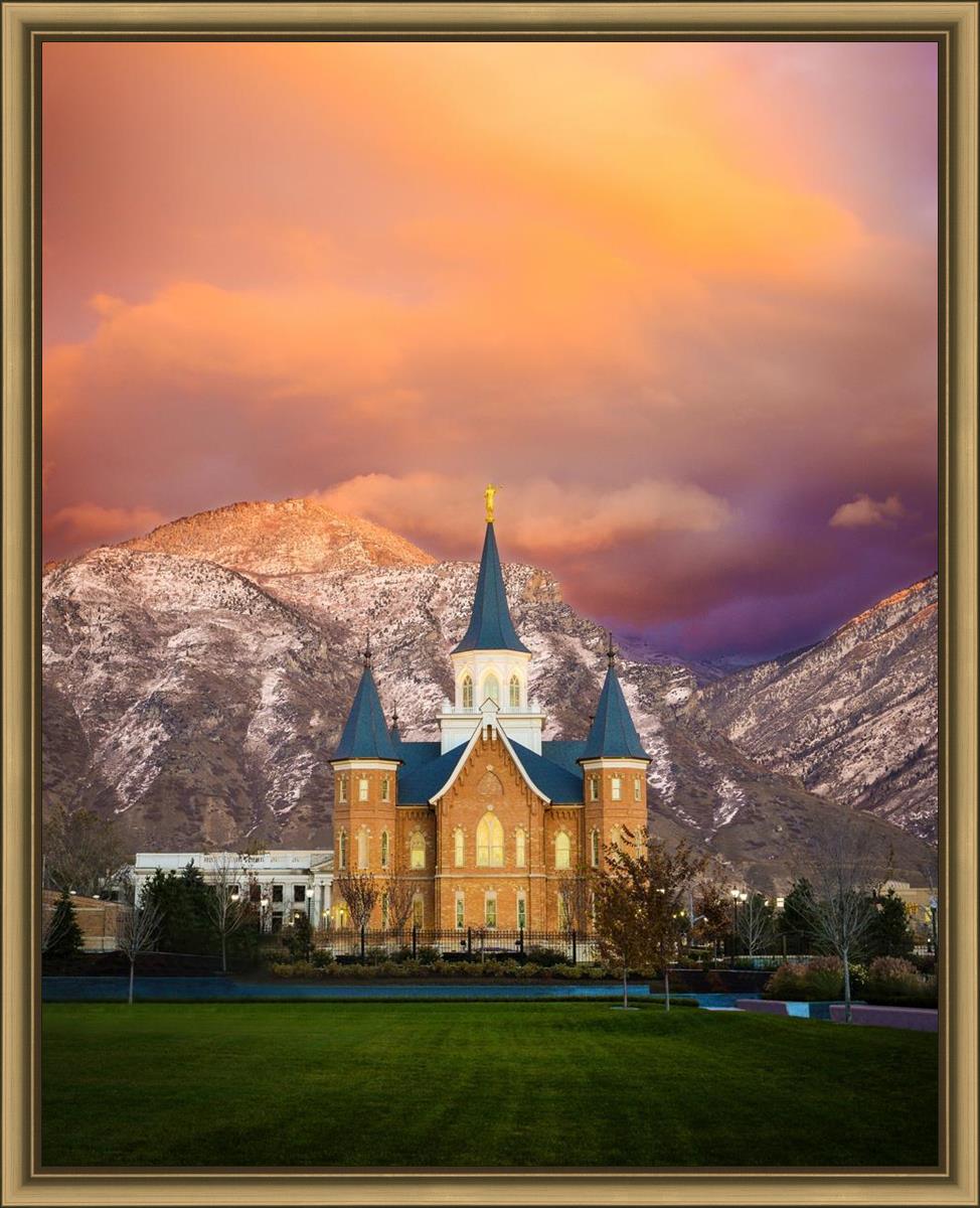 Provo City Center Temple - Colored Sky