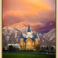 Provo City Center Temple - Colored Sky