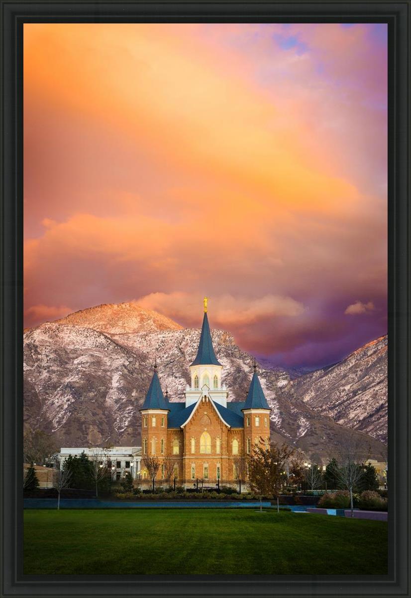Provo City Center Temple - Colored Sky