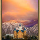Provo City Center Temple - Colored Sky