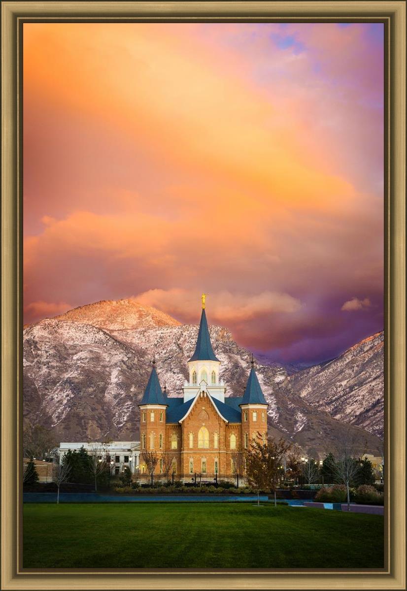 Provo City Center Temple - Colored Sky