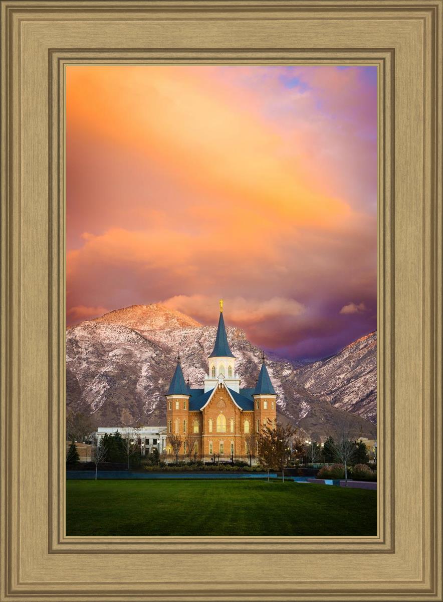 Provo City Center Temple - Colored Sky