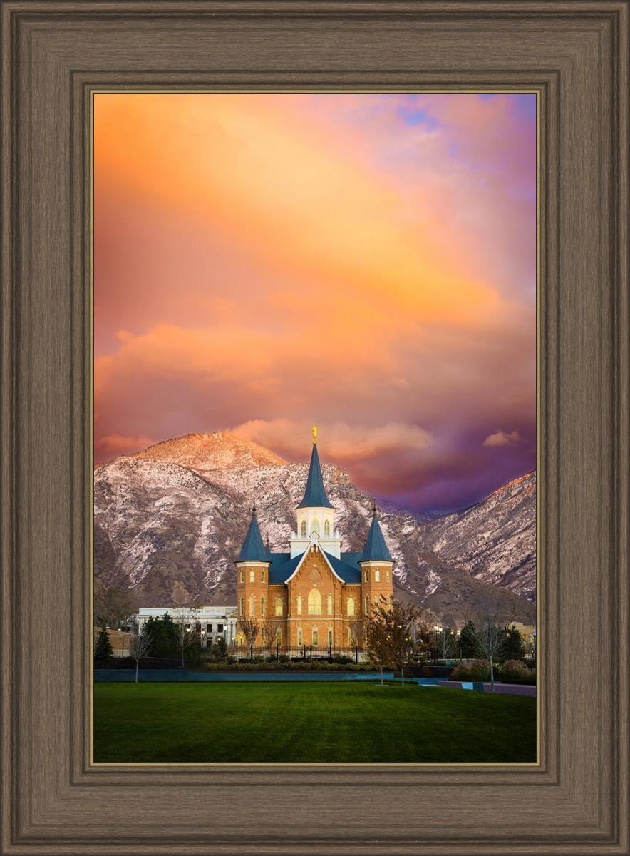 Provo City Center Temple - Colored Sky