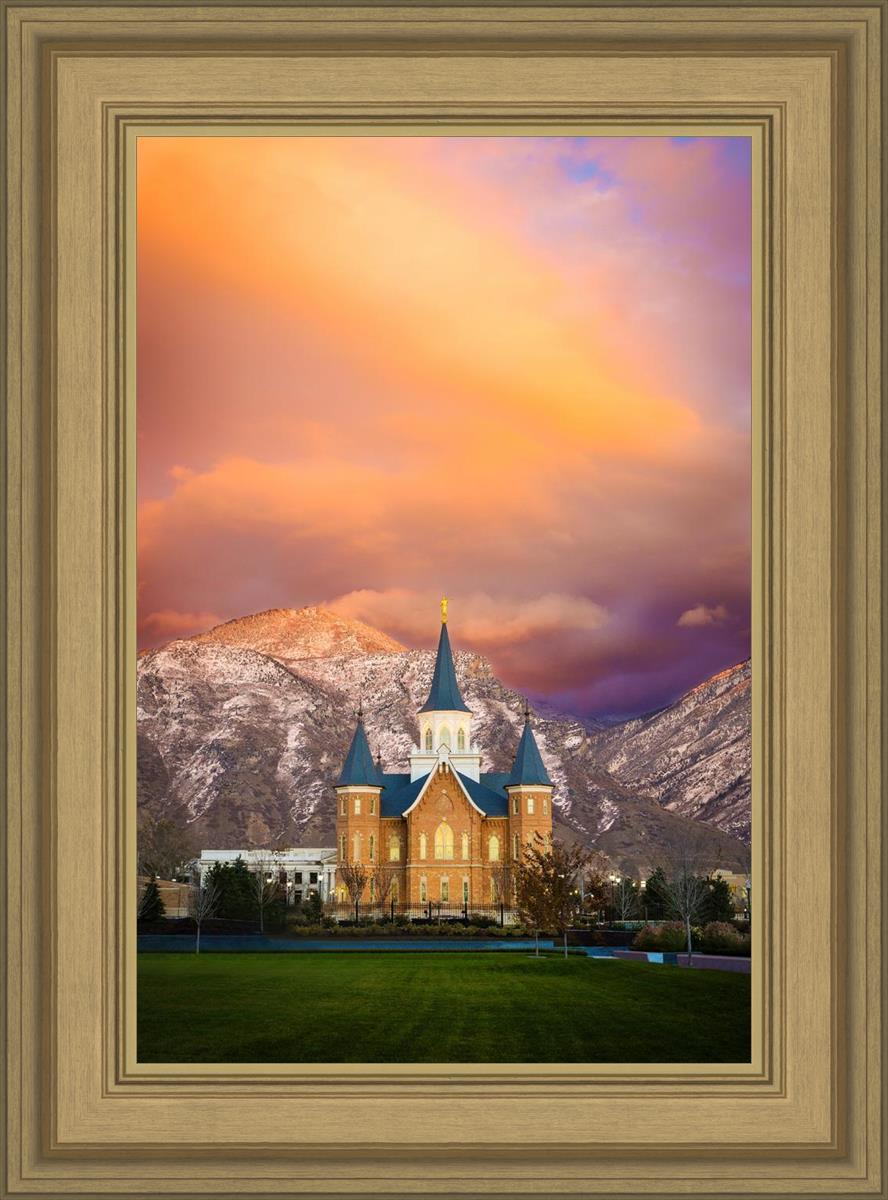 Provo City Center Temple - Colored Sky
