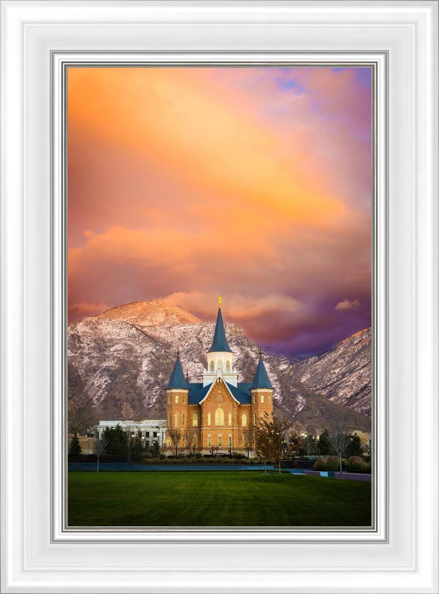 Provo City Center Temple - Colored Sky