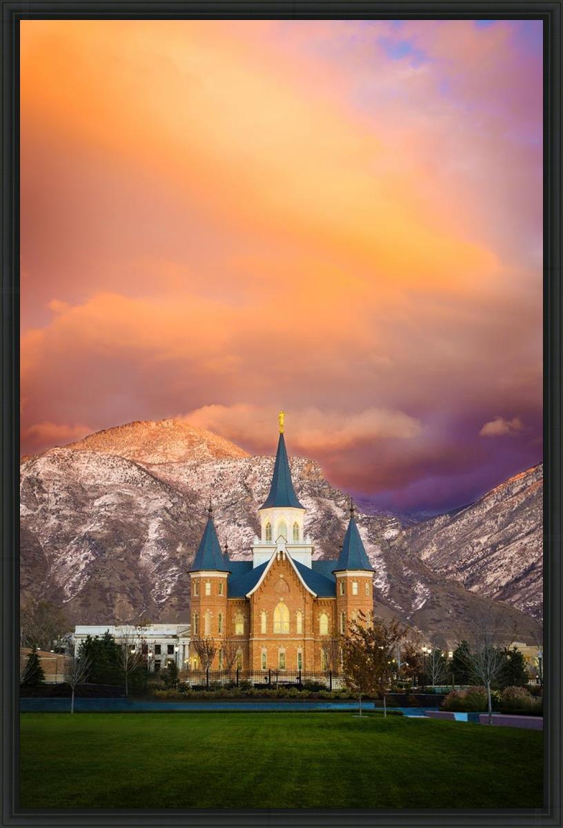 Provo City Center Temple - Colored Sky