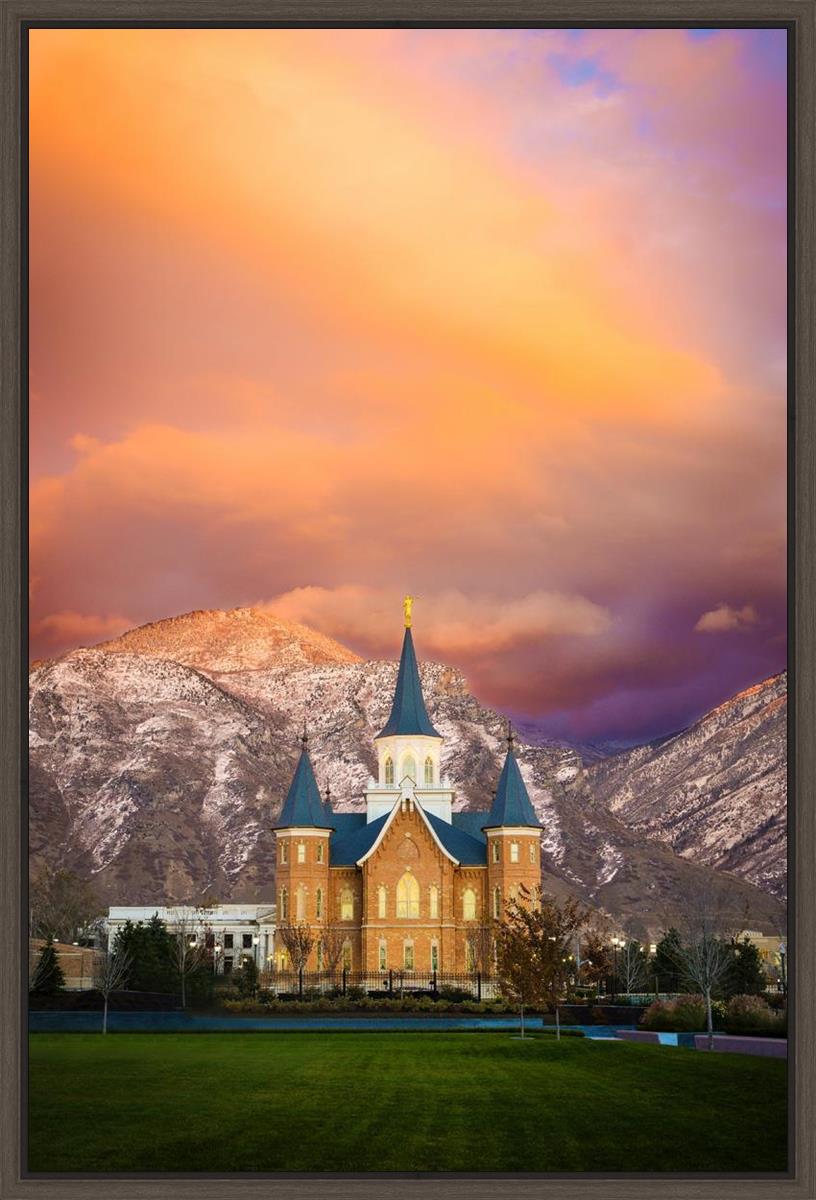 Provo City Center Temple - Colored Sky