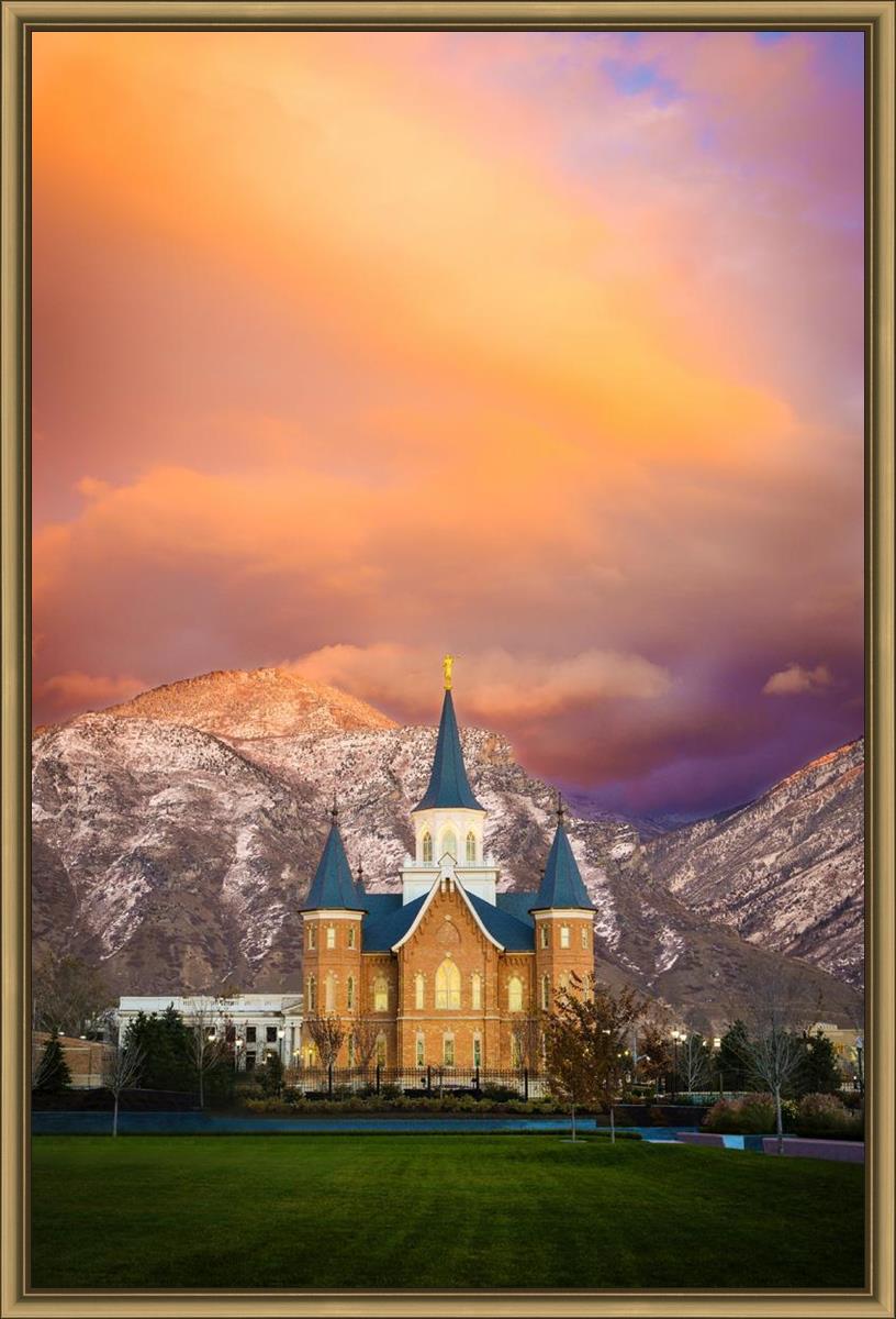 Provo City Center Temple - Colored Sky