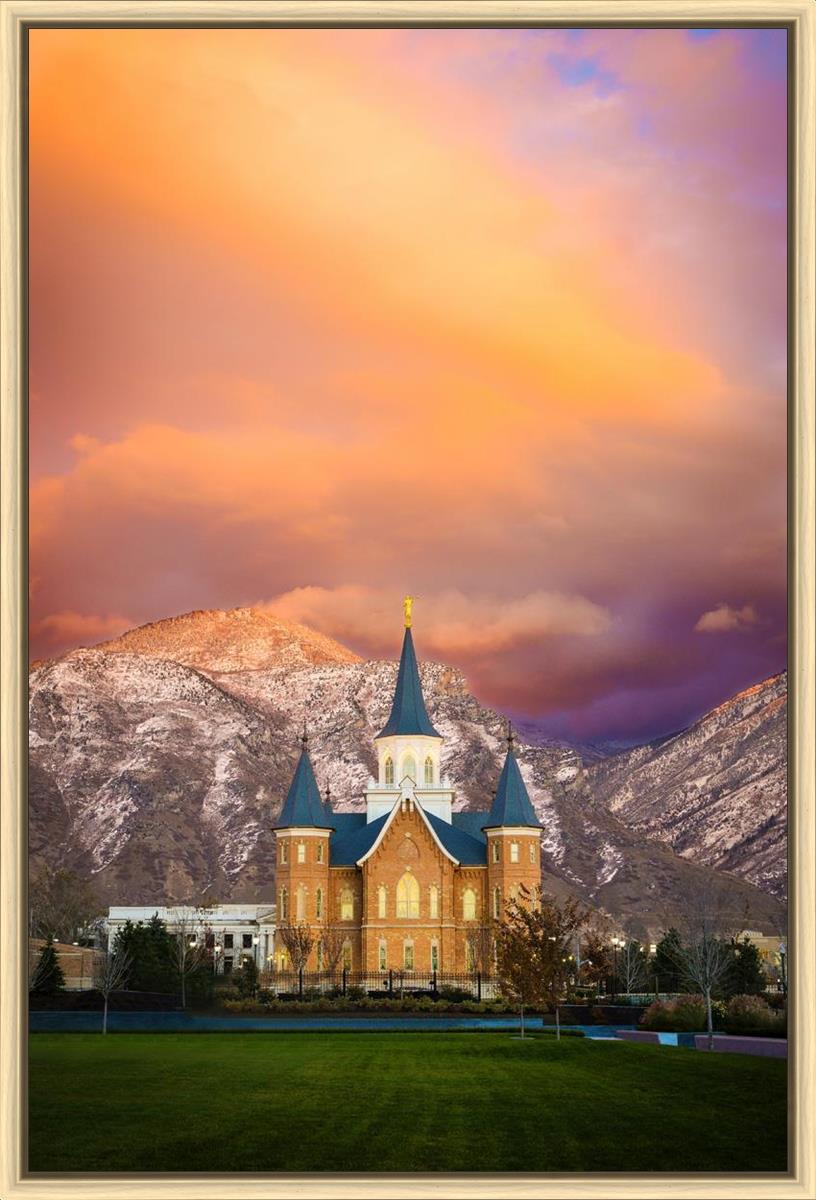 Provo City Center Temple - Colored Sky
