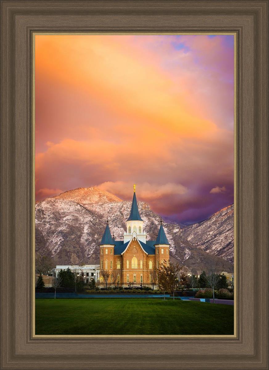 Provo City Center Temple - Colored Sky