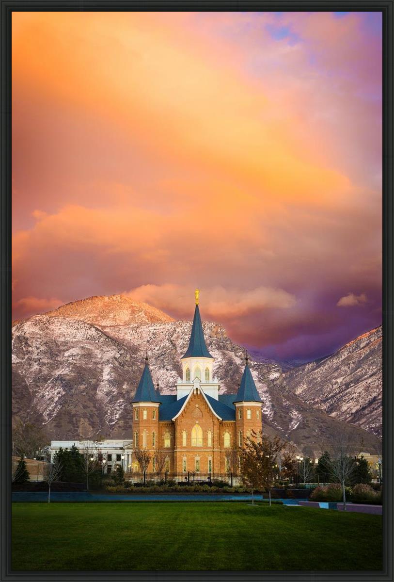 Provo City Center Temple - Colored Sky