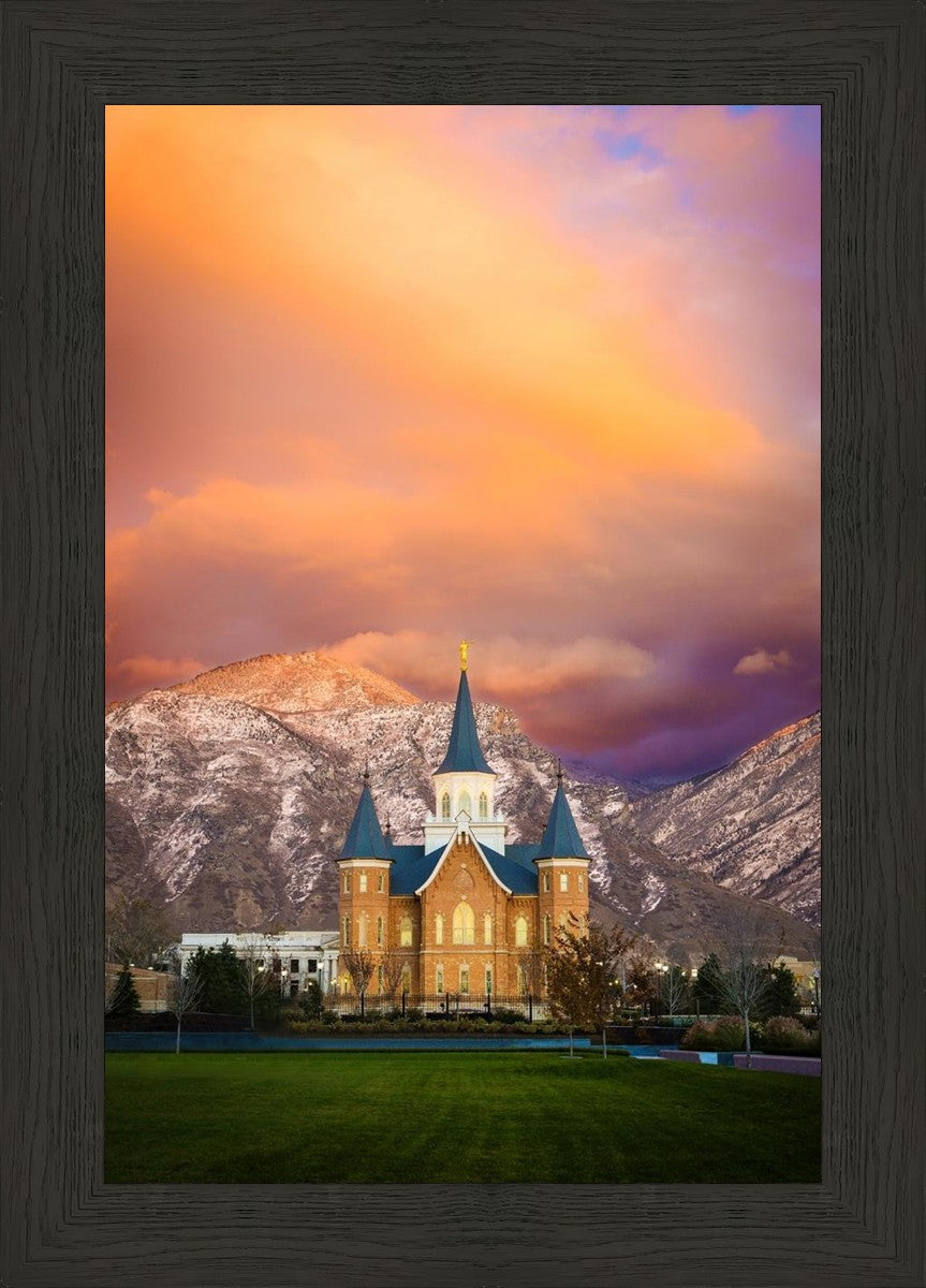 Provo City Center Temple - Colored Sky