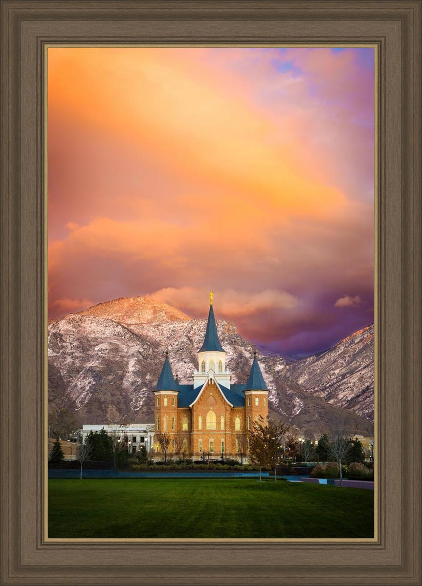 Provo City Center Temple - Colored Sky