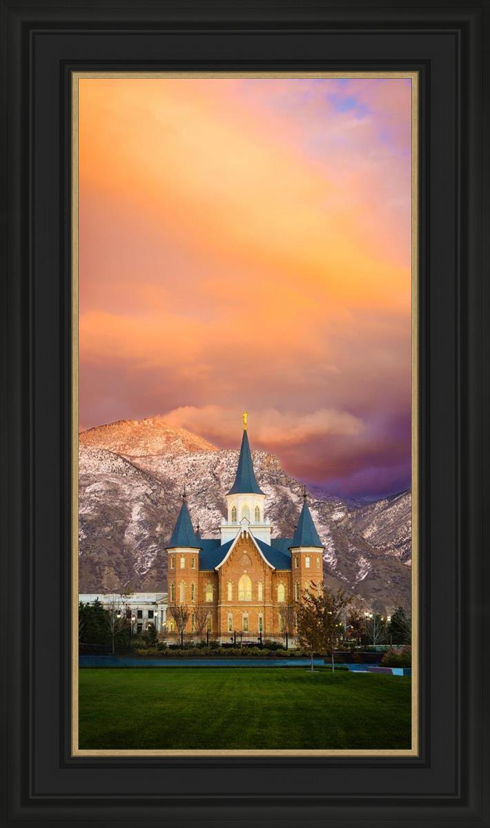 Provo City Center Temple - Colored Sky