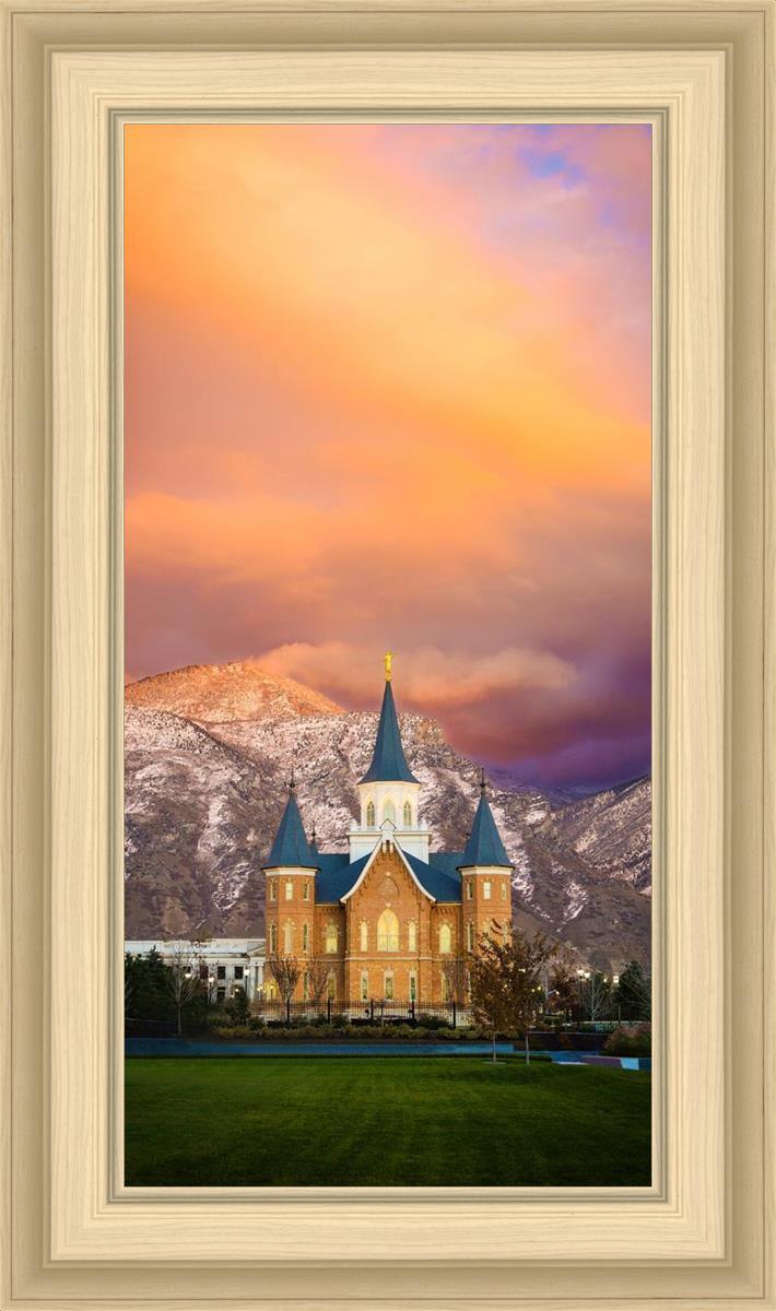 Provo City Center Temple - Colored Sky