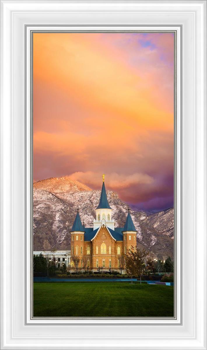Provo City Center Temple - Colored Sky