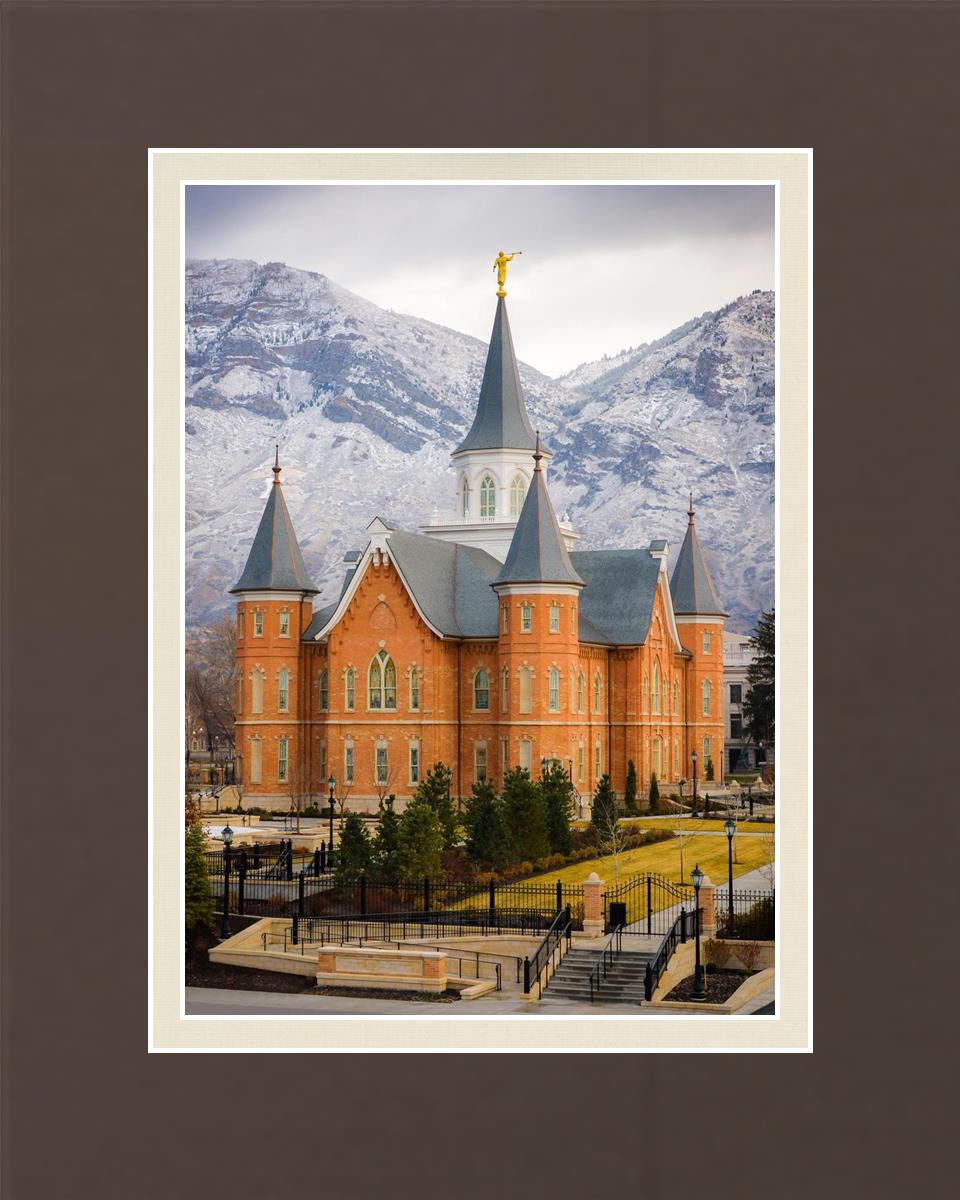 Provo City Center Temple - Snowy Mountains